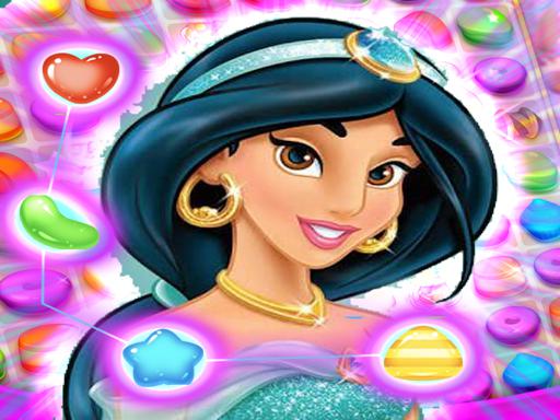 Jasmine Aladdin Match 3 Puzzle Online